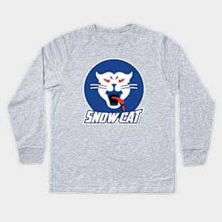 Snowcat logo Kids Long Sleeve T-Shirt